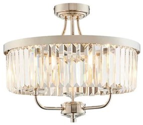 Endon 90264 - Prisadený luster CHESTERFIELD, 3xE14/6W/230V, priemer 45 cm, lesklý chróm