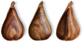HK living Drevená miska Pear Acacia Large