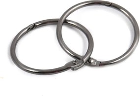 Matne čierne krúžky k sprchovému závesu v súprave 12 ks Ringo Small – Spirella