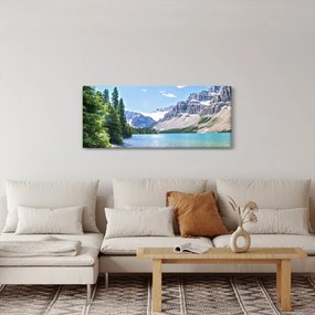 Obraz Alpského jazera (120x50 cm)
