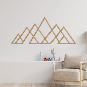 Drevený nástenný obraz geometrické hory | APALATU: HDF - Javor 70 x 31 cm 4559-102097 HDF0512