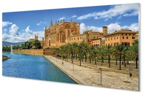 Sklenený obraz Španielsko gotická katedrála palma 140x70 cm
