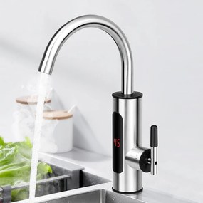 Elektrická vodovodná batéria s ohrievačom vody a spodným pripojením