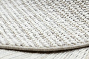 Koberec NANO EO78C Melanž, slučkový, plocho tkaný, sivo-biely