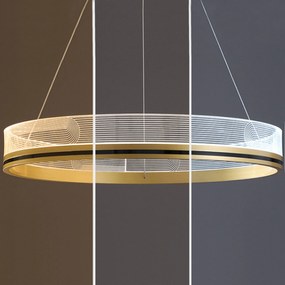 Toolight Toolight, LED závesné svietidlo 40cm APP1189-CP, zlatá, OSW-40019