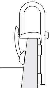 Spirella Oporné držadlo do vane PROF, chróm