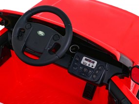 Ramiz Land Rover Discovery elektrické auto pre deti červené SUV + diaľkové ovládanie