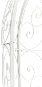 Oblúk na ruže Rosie s lavičkami - Biela