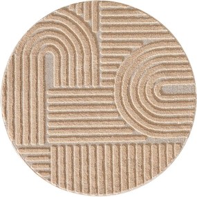 Svetloružový okrúhly koberec ø 200 cm Art 1121 – Ayyildiz Carpets