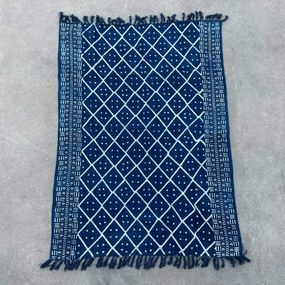 INDIGO vzorovaný prehoz 170x120cm modrý