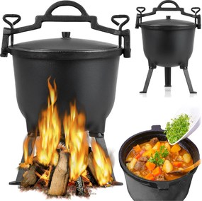 Litinový kotlík KESEL 8 L černý