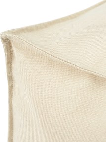 Záhradný puf farba produktu béžová látka vonkajšie, zapletaná