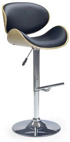 H44 bar stool color: light oak/black