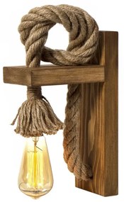 Nástenná lampa Ahsap II jedľa