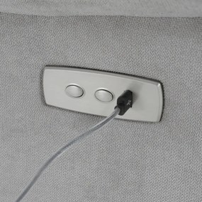 Polohovacie kreslo sivé, elektrické TV-925 SIL2