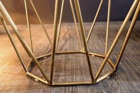 Konferenčný stolík Diamond 50cm akáciová mosadz prírodná