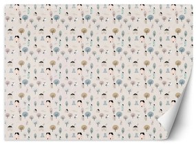 Gario Fototapeta Scandi domčeky a stromy Materiál: Vliesová, Rozmery: 450 x 315 cm