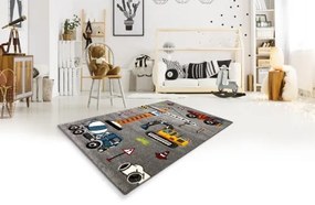 Koberce Breno Kusový koberec DIAMOND KIDS 24220/95, sivá, viacfarebná,160 x 230 cm