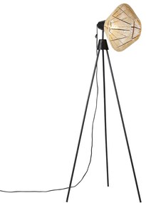 Rustikálna stojaca lampa trojnožka s lanom - Jenthe