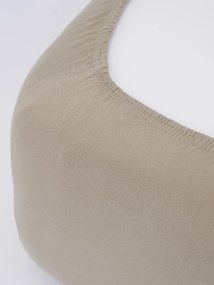 Jersey plachta do postieľky Classic 60 x 120 cm – sivohnedá