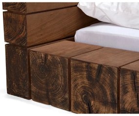 furniture-nabytek.cz - Masívny drvič postelí z mangového dreva, lakovaný, hnedý