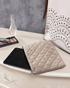 Puzdro na tablet Velvet farba produktu sivá látka lesklá, zamatová