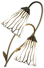 Nočná lampa Tiffany 35*18*61 WHITE