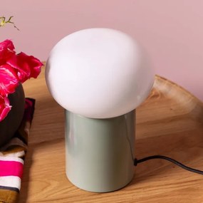 Brilliant - Stolná lampa KNUT 1xE27/25W/230V zelená/biela