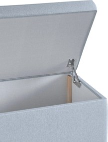 Truhlica čalúnená farba produktu modrá látka zapletaná