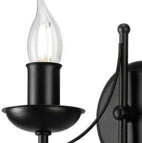 Nástenná lampa DONATO 1xE14/40W/230V čierna