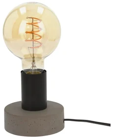 Enar Stolná lampa 1xE27 Max.25W Betón/čierna/čierne PVC