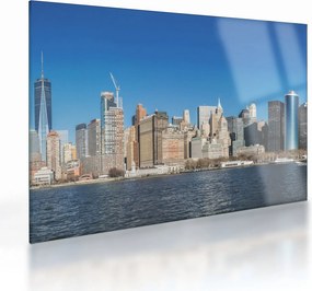 Sklenený obraz - Manhattan v New Yorku (70x50 cm)