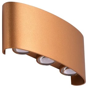 Azzardo AZ3485 - LED Vonkajšie nástenné svietidlo GINNA 6xLED/1W/230V IP54