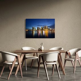 Obraz nočného mesta (90x60 cm)