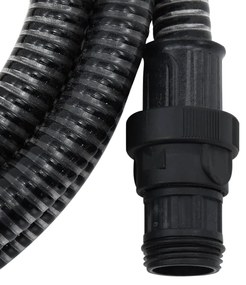 Odsávacia hadica s PVC spojkami, čierna 1" 10 m, PVC