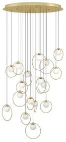 Eglo 390346 - LED Stmievateľný luster na lanku PORTOCOLOM 17xLED/3W/230V pr. 78 cm