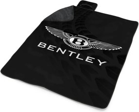 Sablio Plážová deka Logo Bentley Čierny: 200x140 cm