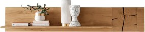 Široká polica nad TV s dekoráciou, 179x26x32 cm