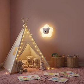 Toolight Toolight, LED nástenné svietidlo BIELY MEDVEĎ, 12W, G181-W, biela, OSW-07812