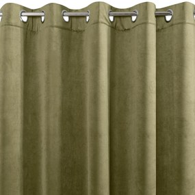 ZATEMŇOVACÍ ZÁVES NA KRÚŽKOCH VILLA 140X250 CM OLIVOVÁ