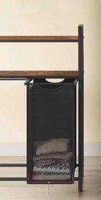 Koš na prádlo Vasagle Ovules Lonels 120 l hnědý/černý