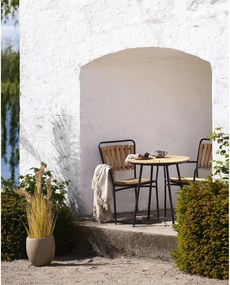 Bistro stôl Canvoria 3 (prírodná + čierna). Akcia -13%. Vlastná spoľahlivá doprava až k Vám domov. 1146536