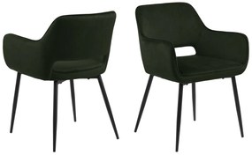 Dizajnová jedálenska stolička Nereida, olivovo zelená