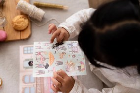 Knižka so samolepkami Nakupovanie Rosa