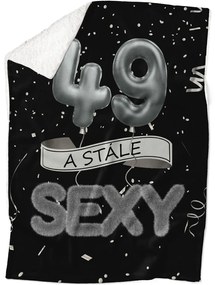 Deka Stále sexy – Čierna (vek: 49, Podšitie baránkom: ÁNO)