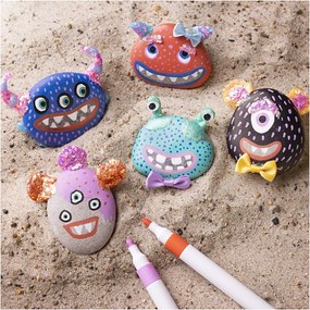Kreatívna sada Craft Kit Stone Decoration Monster