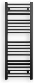 Erga Puerto, vykurovacie teleso 1100x400 mm, 420W, čierna matná, ERG-LAV-GRZE-BK-40110