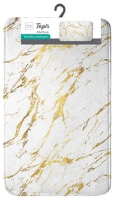 Biela/v zlatej farbe kúpeľňová predložka 45x75 cm Aquamarbre – douceur d'intérieur