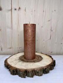 Medená metalická valcová sviečka Variant: 20x7