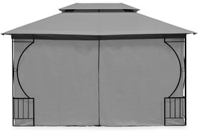 Záhradný stan 3 x 4 m s moskytiérou v sivej farbe